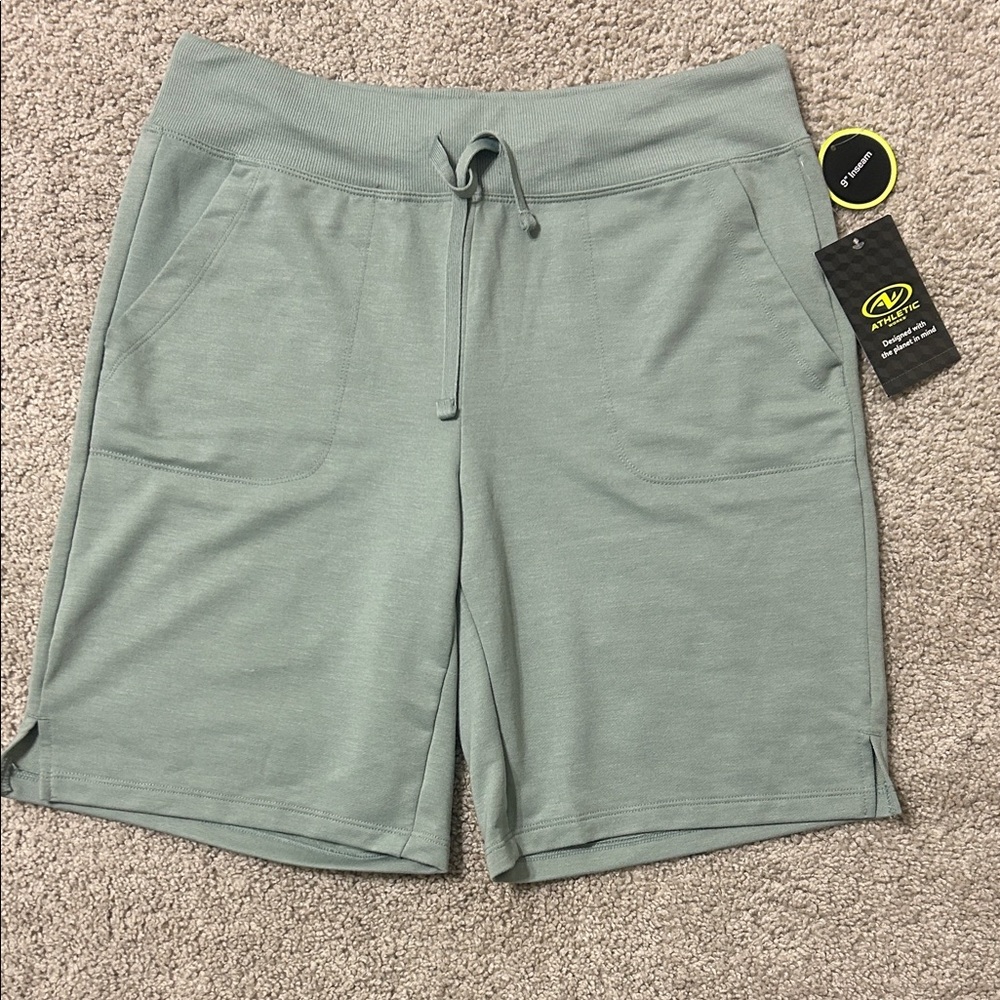 Green Drawstring Shorts